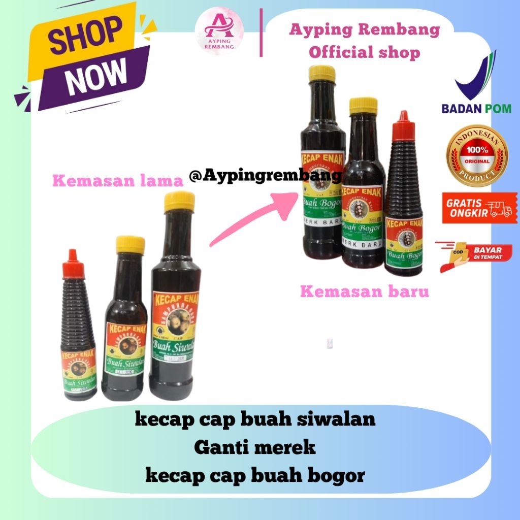 Kecap Cap Buah Siwalan Ganti Merek Kecap Buah Bogor Botol