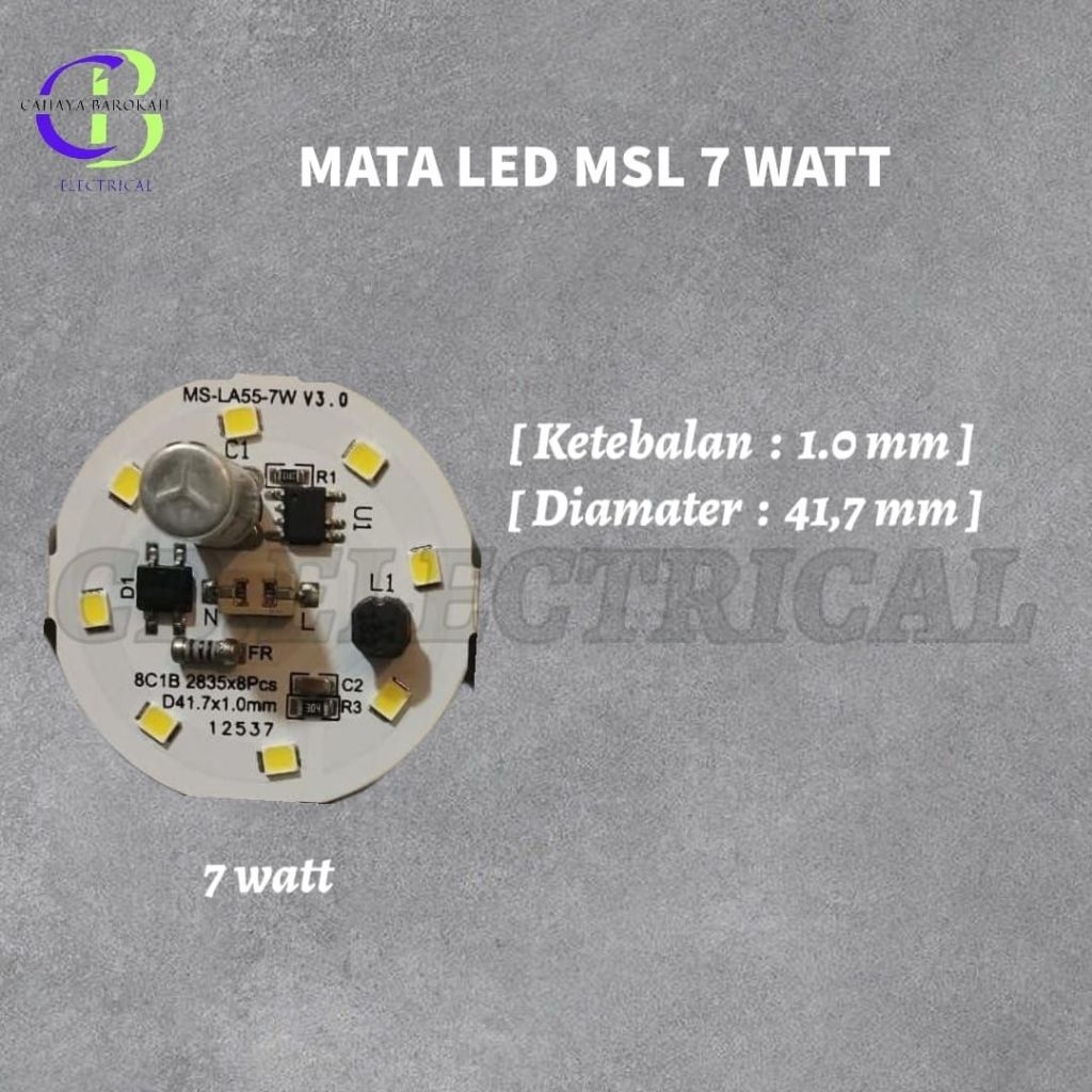 mata led AC 7watt msl
