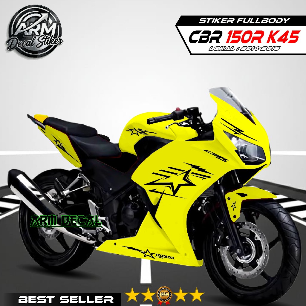 Decal Sticker CBR 150R K45A Lokal Fullbody - Decal CBR K45A Lokal Fullbody - Stiker CBR Lokal Varias