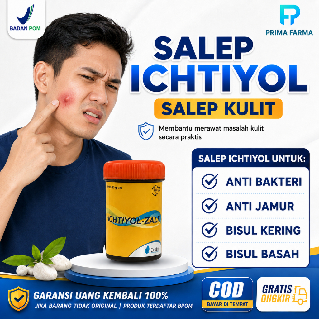 Salep Ichtiyol Salep Untuk Bisul Kering Bisul Bernanah Dan Bisul Nyeri Ampuh Atasi Bisul BPOM