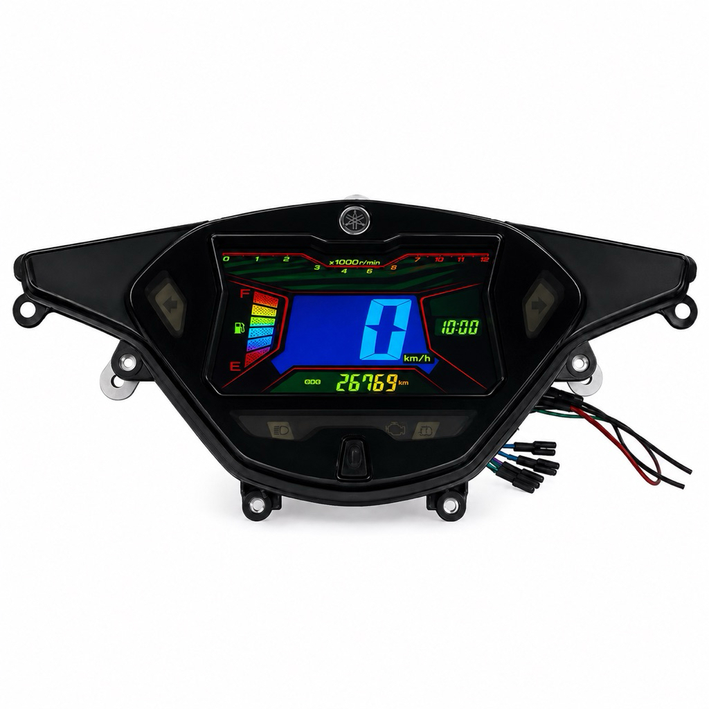 Speedometer Aerox 155 Old Kode B65 Original 2016 - 2020 [ Custom Modif LCD Rainbow ]
