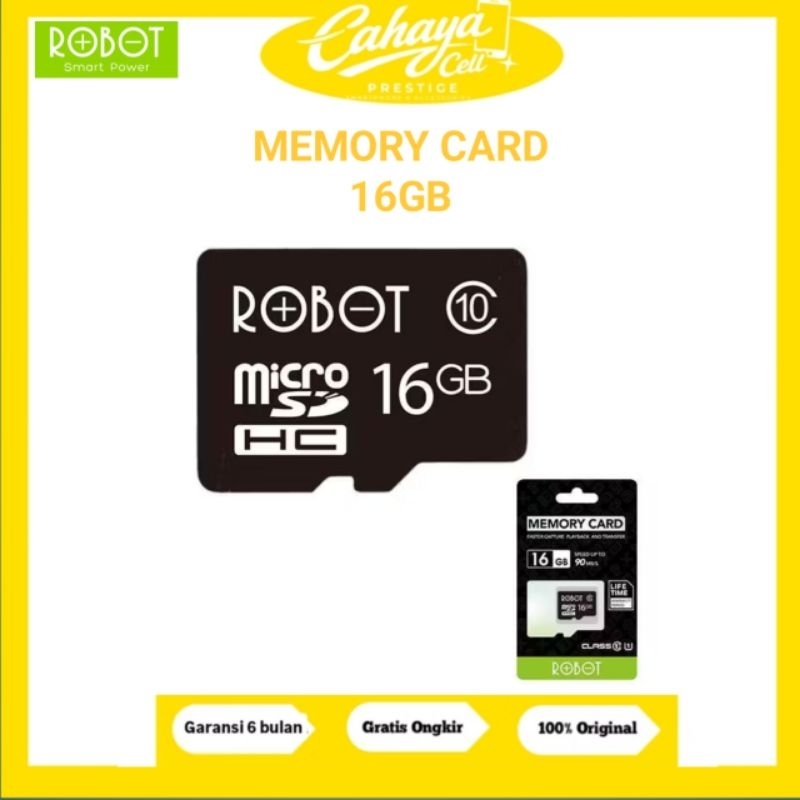 ROBOT MEMORI CARD 16GB | GARANSI RESMI