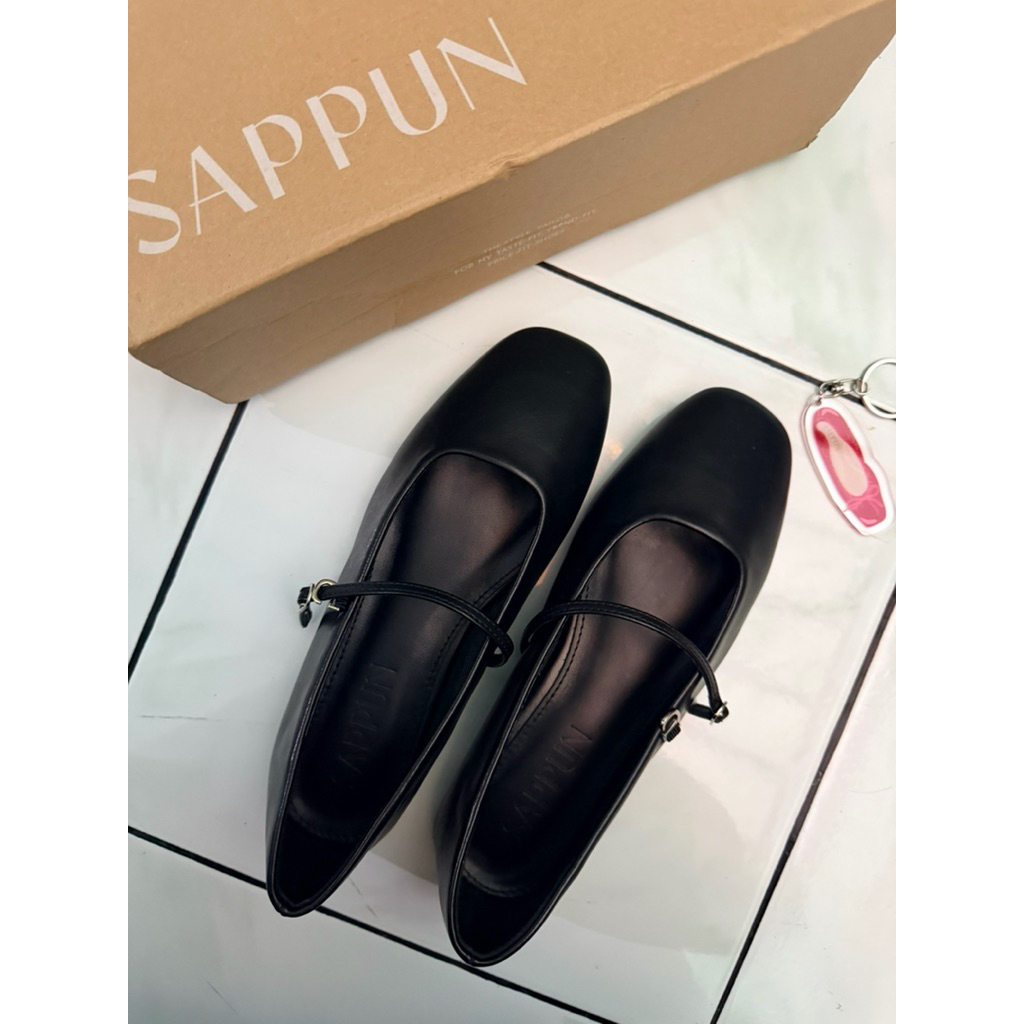 Sappun Flat Shoes Black