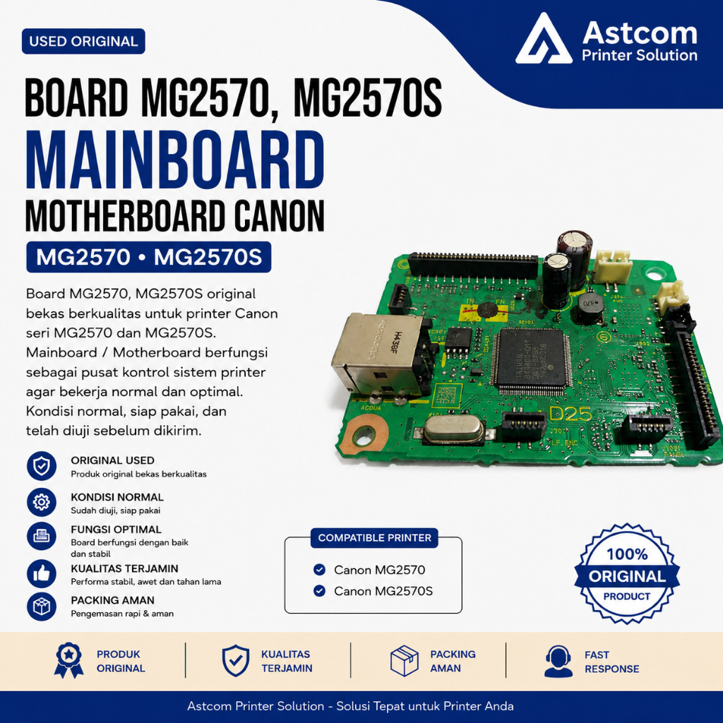Mainboard Canon MG2570 MG2570S Used Original Motherboard Printer Normal