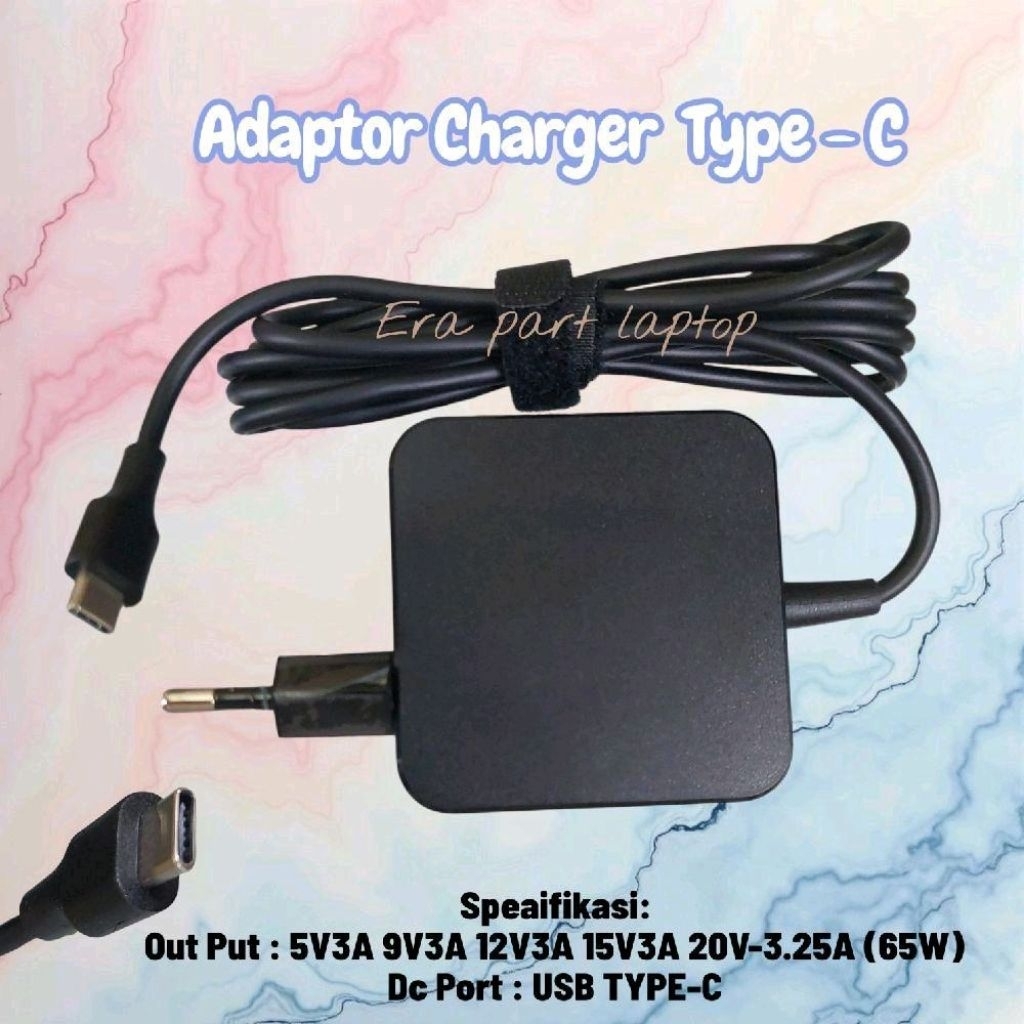 Adaptor Charger Advan Workplus Air 1502 20V-3.25A 65W Type C Original New Brand