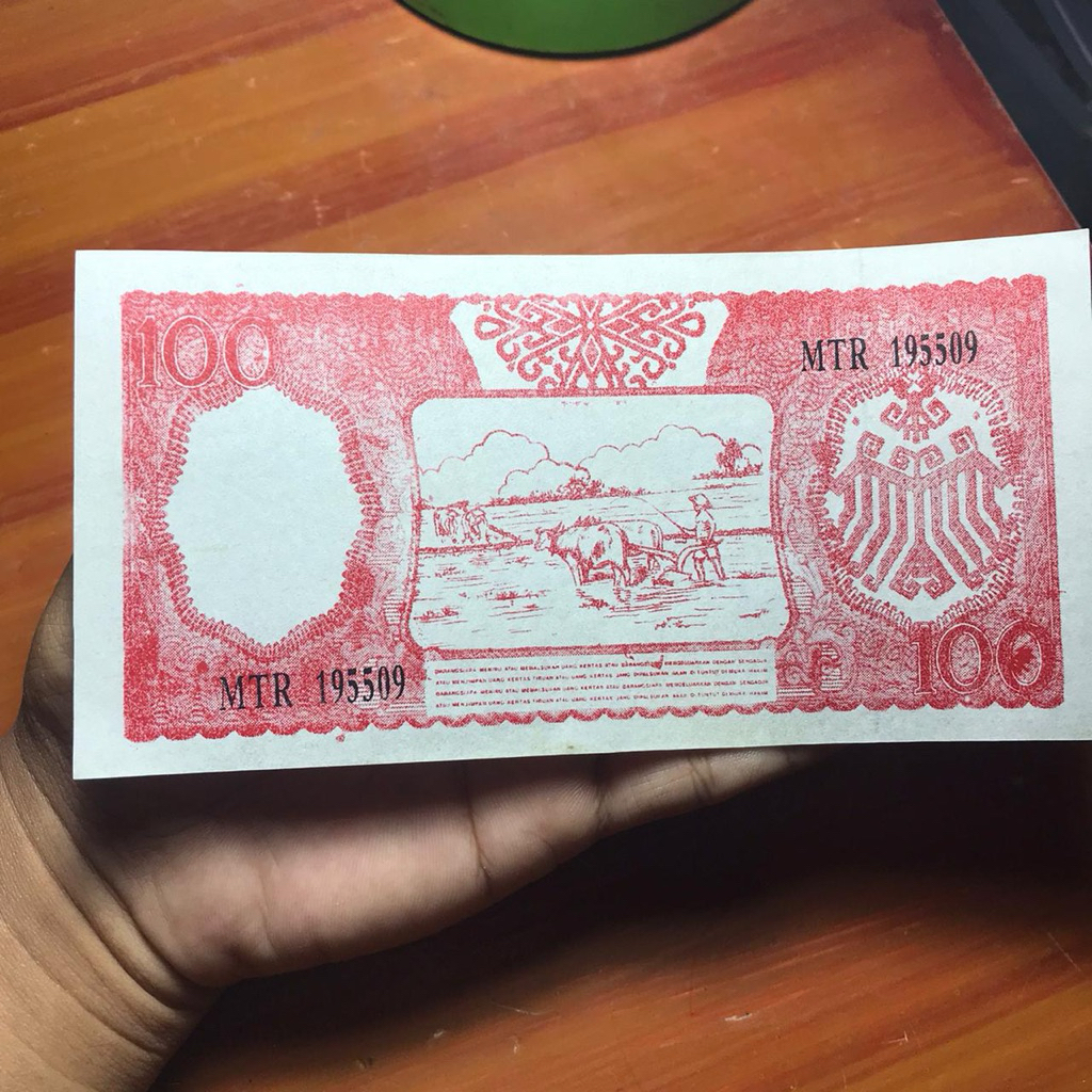 Uang Sukarno 1945 Seri MTR 100Rupiah