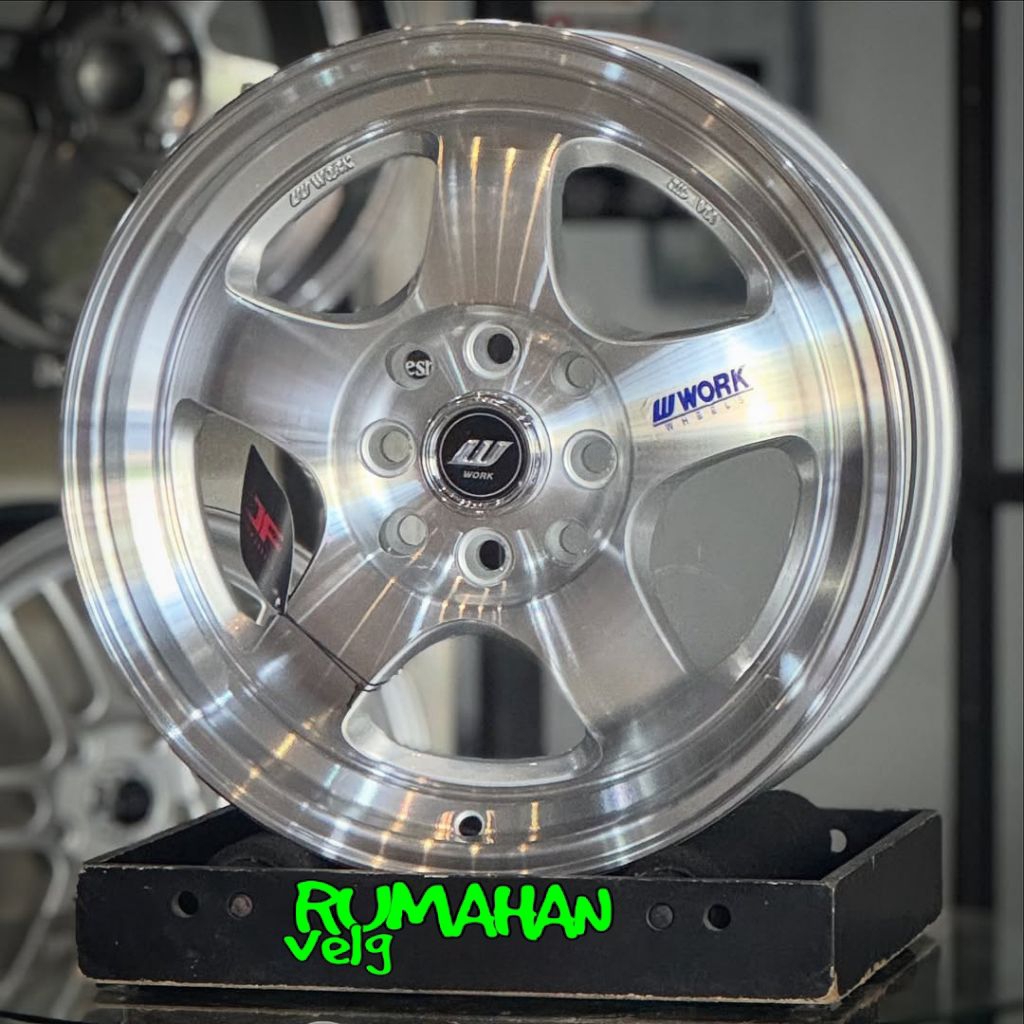 velg WORK MEISTER ring 15 lebar 6,5 et 41 racing r15 velg mobil Avanza Xenia Livina Wuling binguo ki