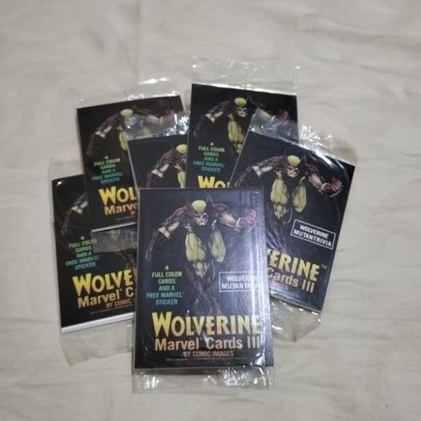 KARTU WOLVERINE MARVEL CARDS III/ORIGINAL/SUPER LANGKA/1988 MARVEL/COMIC IMAGES/BACA DESKRIPSI