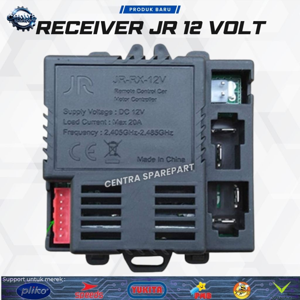 Anti Panas Modul Receiver Mobil mainan Aki Anak JR RX 12V 7P Modul Penggerak Receiver JR 1858 7 Pin 