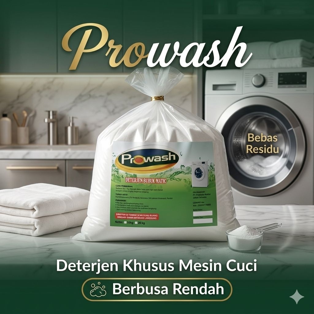 PROWASH Deterjen Bubuk Matic Curah 1 Kg (Repack) Harum Ekonomis