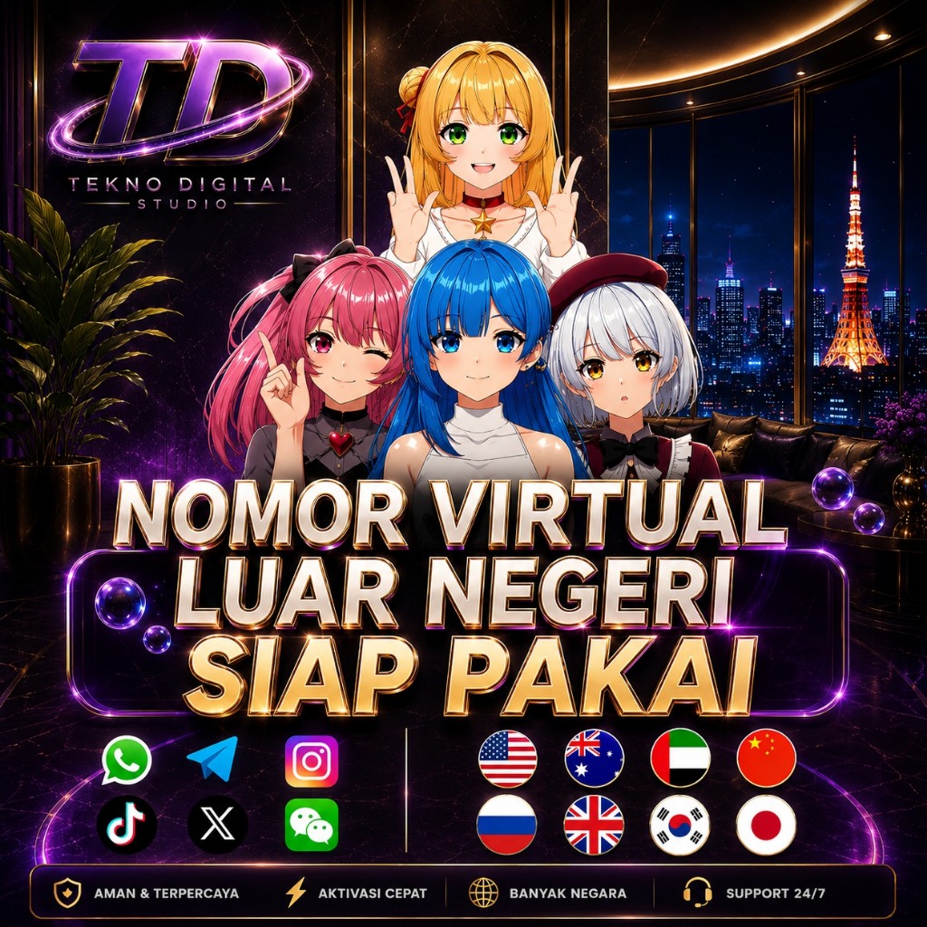 Nomor Virtual Luar Negeri Siap Pakai