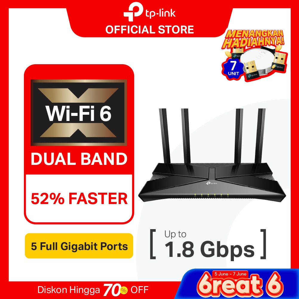 TP-Link Archer AX23 | AX1800 WiFi 6 Router | Dual Band | Gigabit | Mesh | Wireless | Beamforming