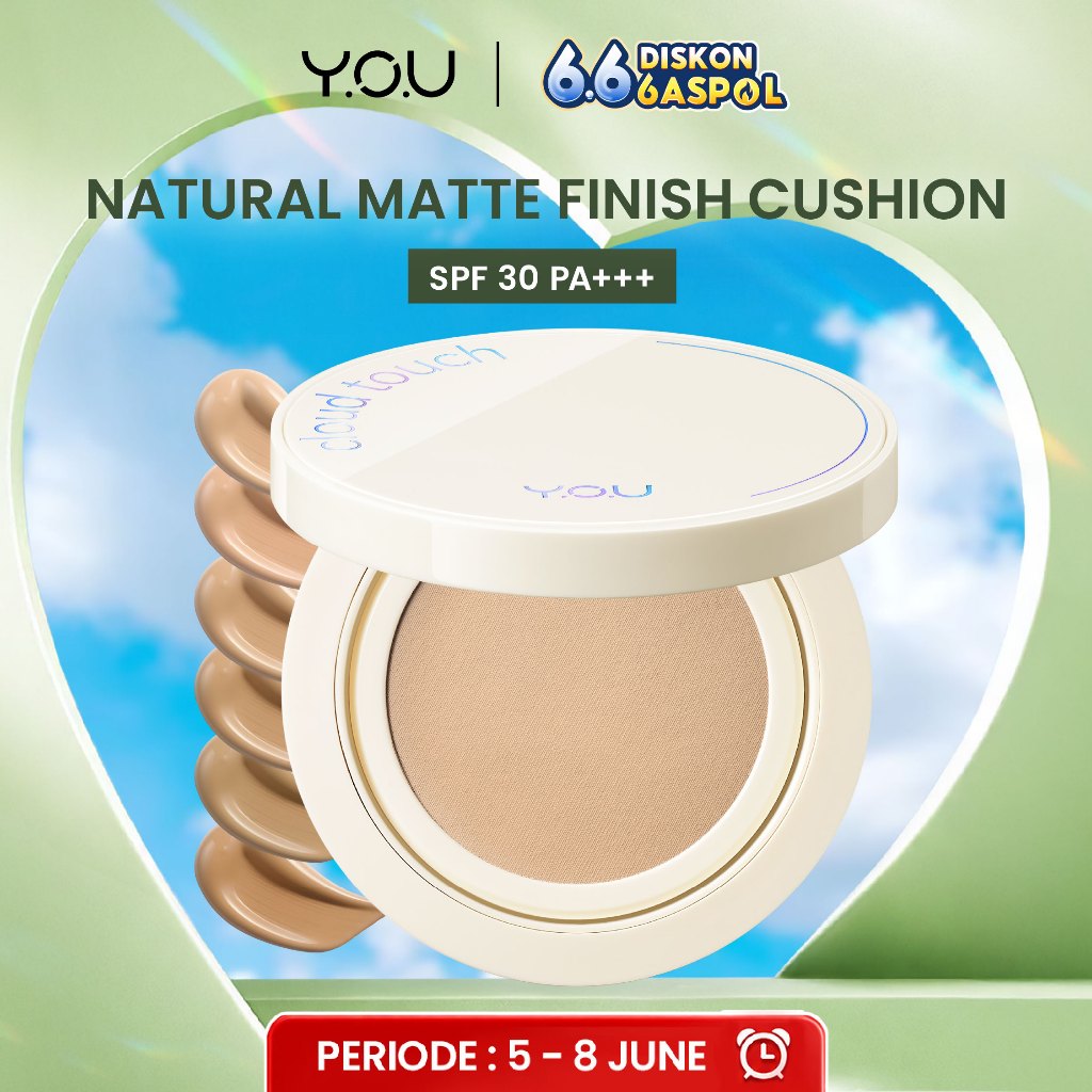 YOU Cloud Touch Dreamy-fit Lasting Mesh Cushion Cushion Foundation Natural Matte Finish Tahan Lama 2