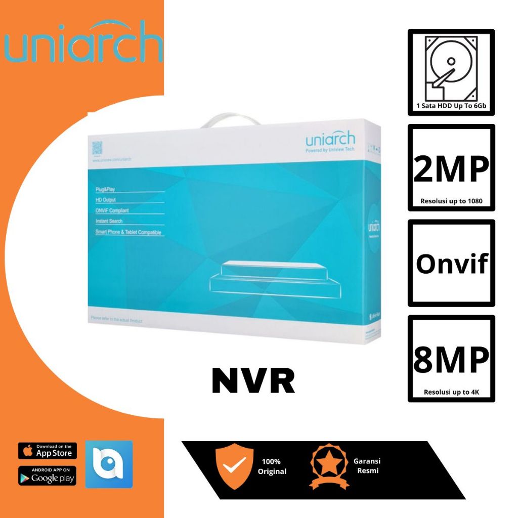 NVR 8CH Uniarch 108BC 2MP NVR IP Camera 4ch 10ch 8MP NVR Camera CCTV IP Uniarch 8CH 4CH 10 Channel