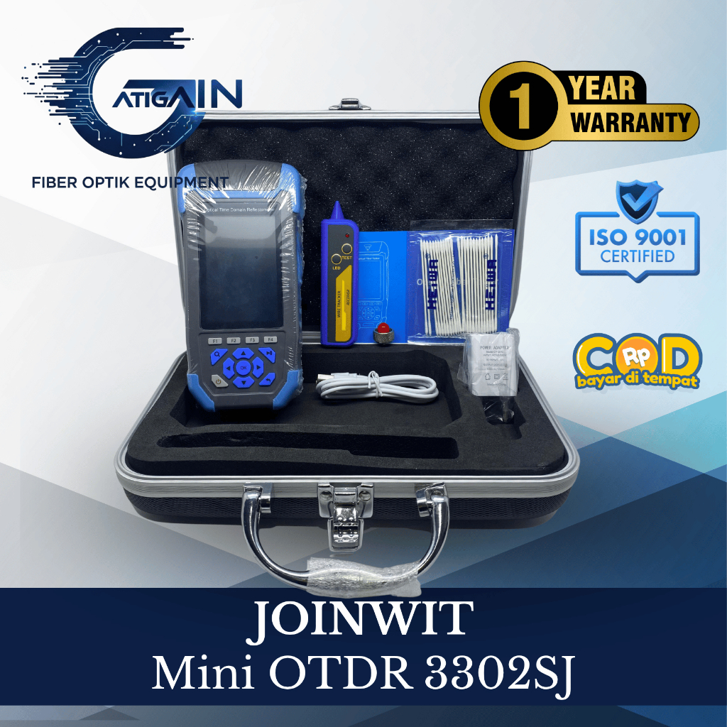 Mini OTDR Joinwit JW3302SJ - Alat Ukur Redaman Fiber Optik - Garansi