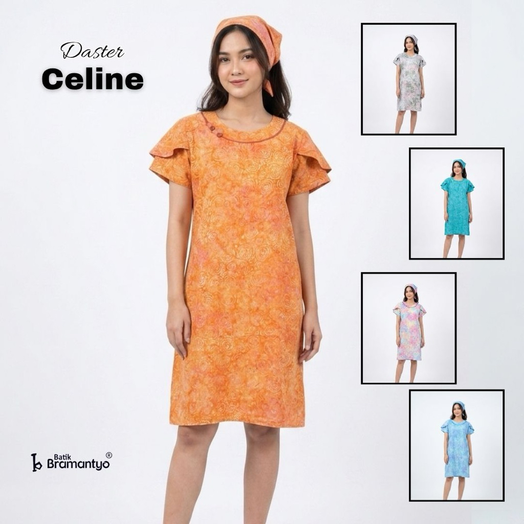 daster Celine batik cap semi dress
