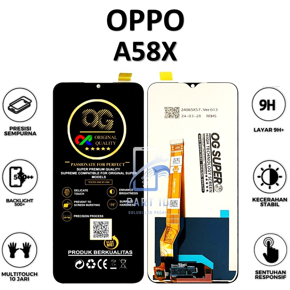 LCD TOUCHSCREEN OPPO A58X ORIGINAL 100% COMPLETE