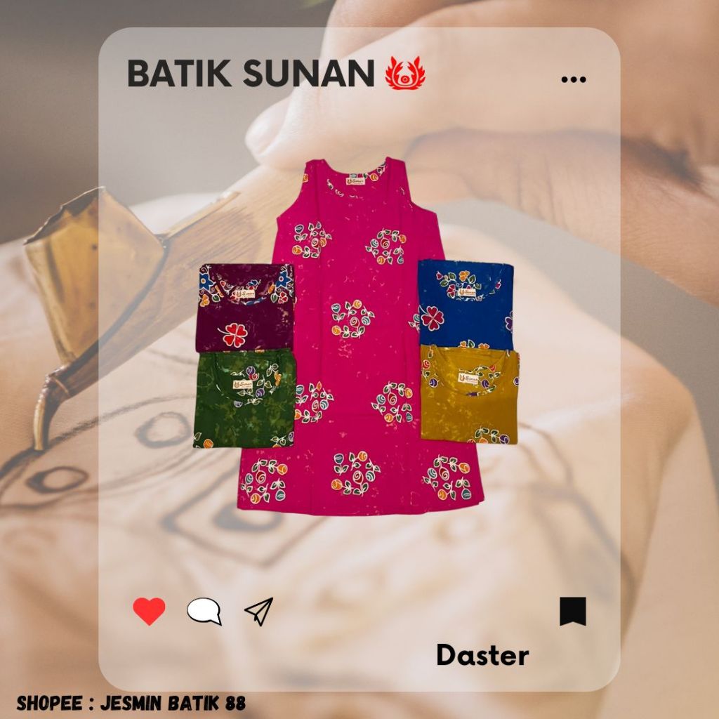 Daster Buntung Batik Sunan Model Bis Bulat