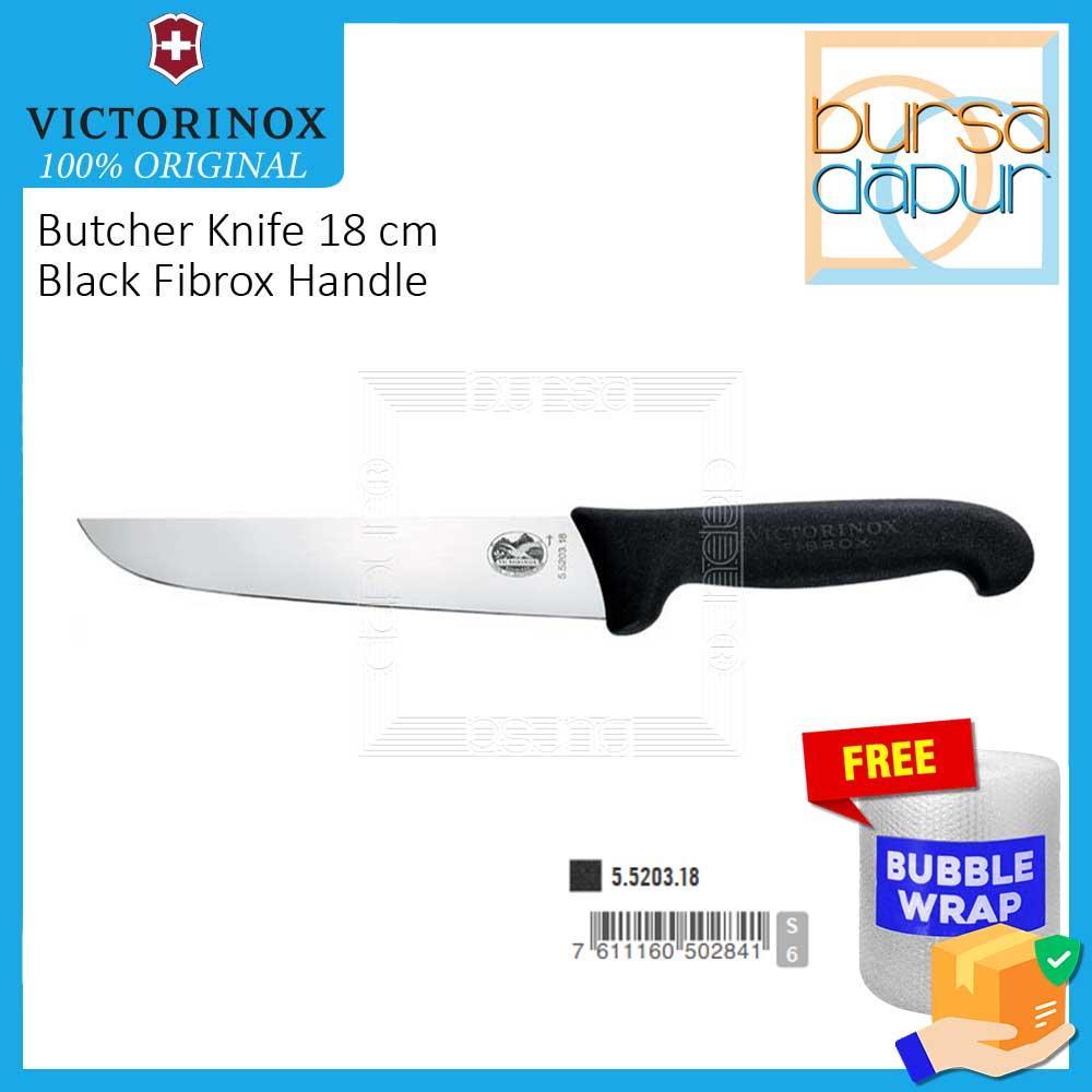 Victorinox Butcher Knife 18 cm Black Fibrox Handle (5.5203.18)