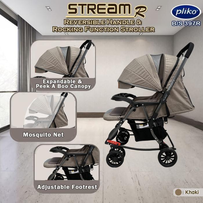Stroller Pliko Stream 387 / Stroller Pliko Stream R 397/ Kereta Bayi