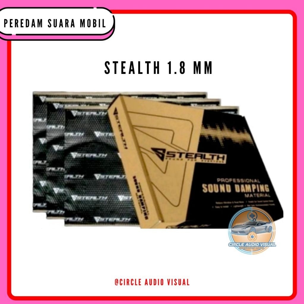 PEREDAM SUARA MOBIL ALUMUNIUM STEALTH UKURAN 1.8 MM/PEREDAM SUARA