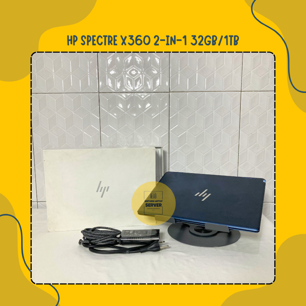 Laptop HP Spectre x360 2-in-1 RAM 32GB/1TB | i7 Gen 12 | Second Unit Fullset