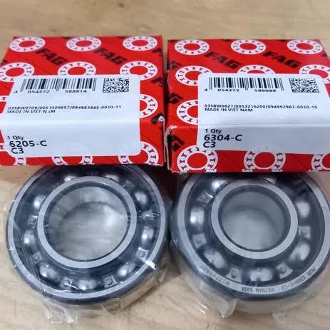 BEARING KLAHER LAHER FAG 6205 C3 & 6304 C3 BEARING SET KRUK AS RX-KING RZR RXZ JUPITER Z VEGA R SUZU
