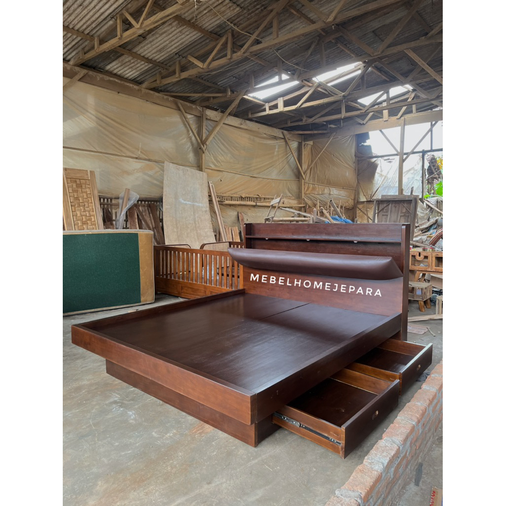 dipan minimalis kayu jati ,dipan jok jati,dipan jati termurah,dipan Storage kayu jati