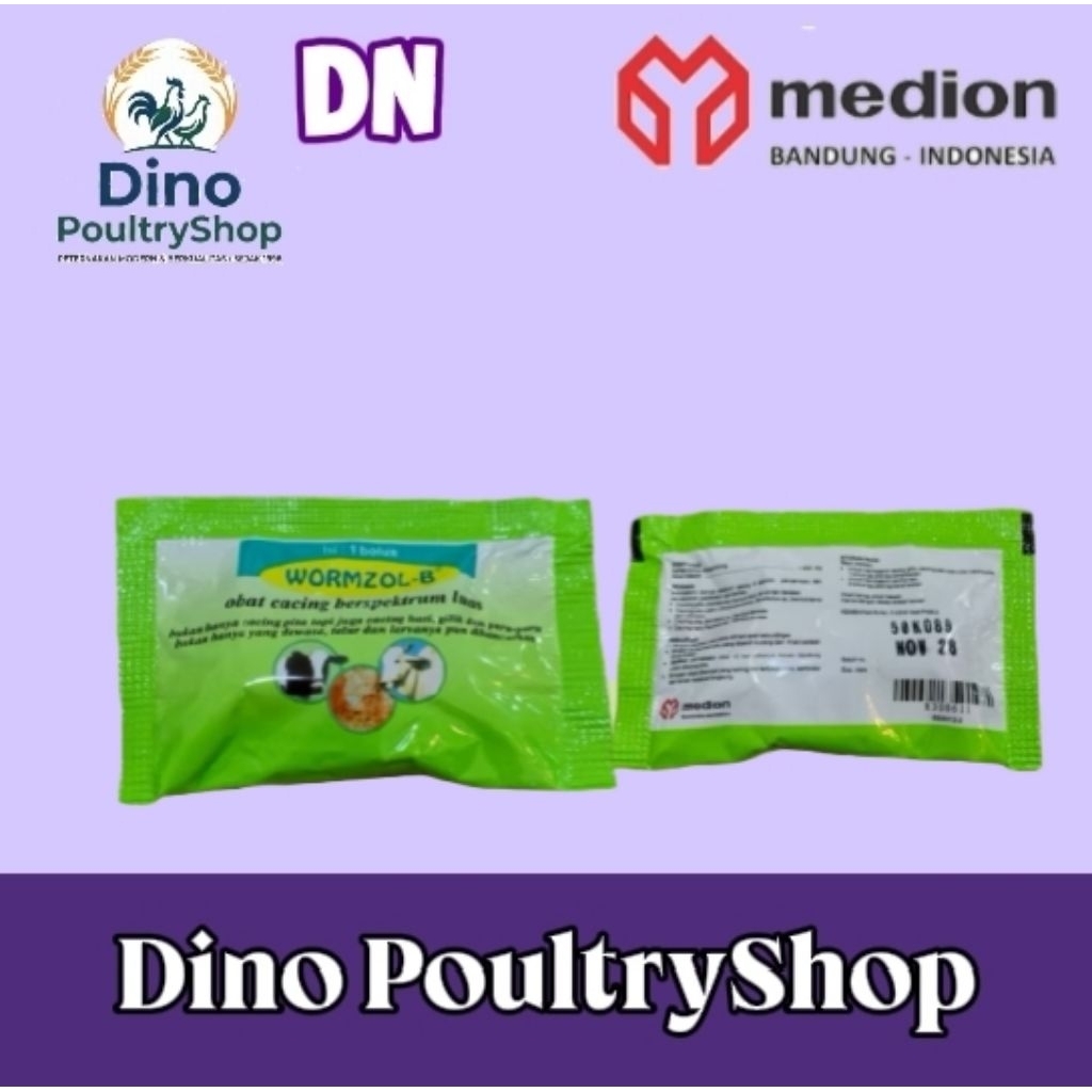 Wormzol-B 1Bolus Medion Obat Cacing Hewan Besar
