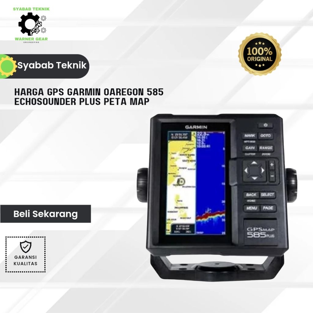 Harga GPS Garmin Oaregon 585 Echosounder Plus peta map