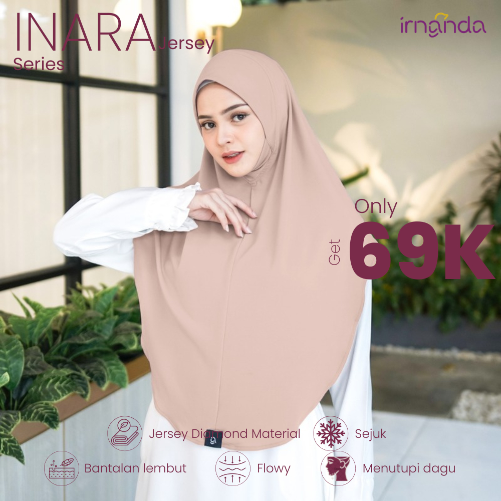 Irnanda Hijab - Bergo Instant Terbaru | Jersey Diamond | INARA Series | Coksu