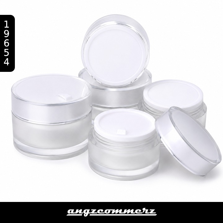 Pot Cream Kaca Wadah Kaca Krim Glass Jar Botol Kosmetik 15gr 50gr