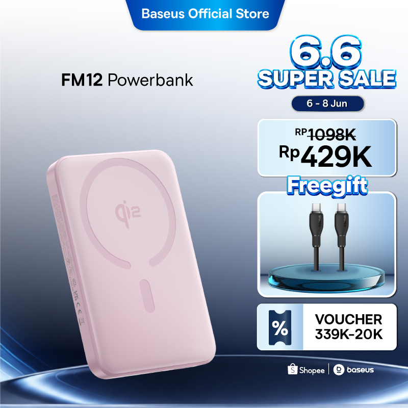 Baseus Power Bank Enerfill FM12 Qi2 10000mAh 22.5W Magnetic Mini Wireless Fast Charging Powerbank | 