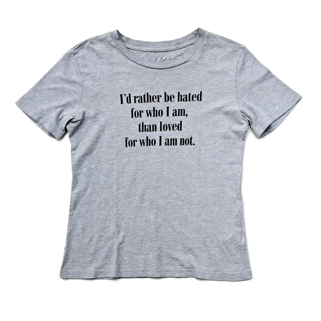 Nirvana x Gu "I'd rather be hated.." Tee Cr2019