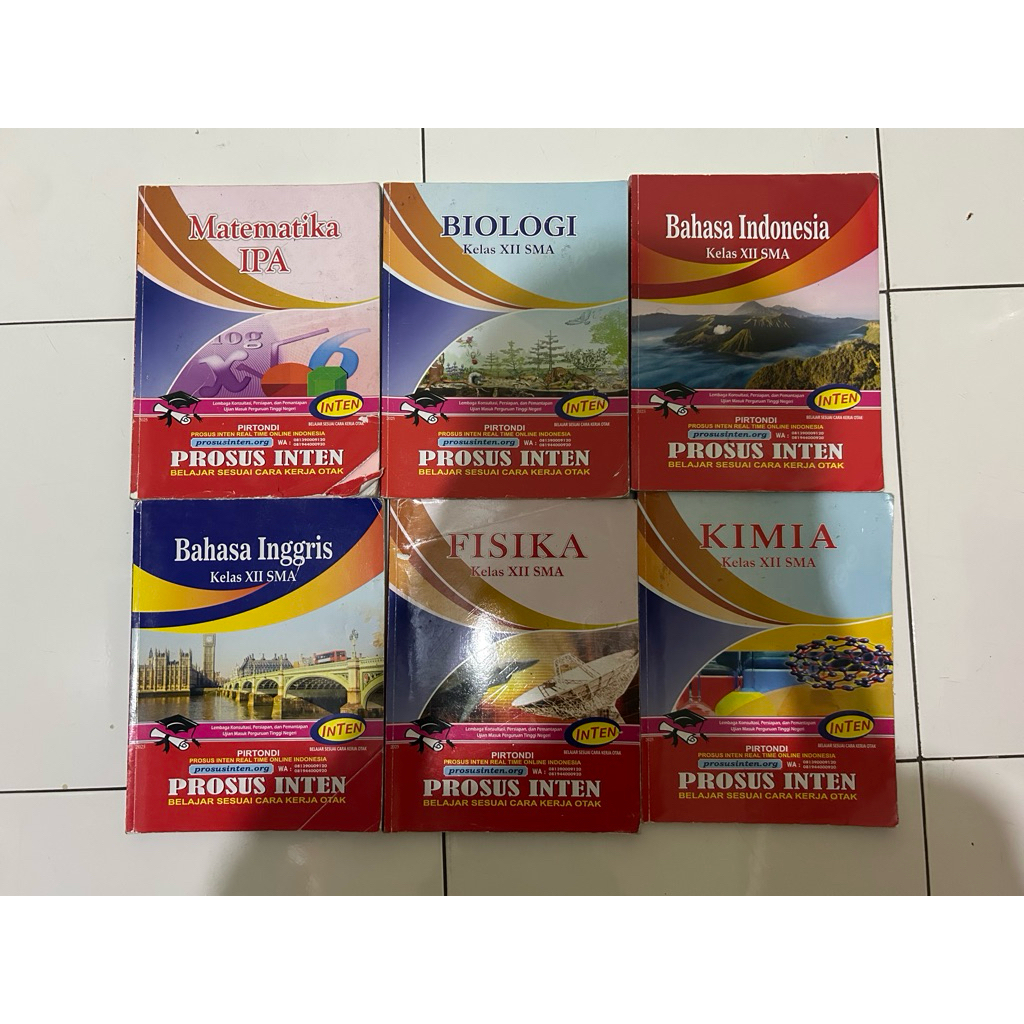 BUKU INTEN DAN RUANGGURU REGULER MATA PELAJARAN, TKA, UTBK, DAN MANDIRI PTN