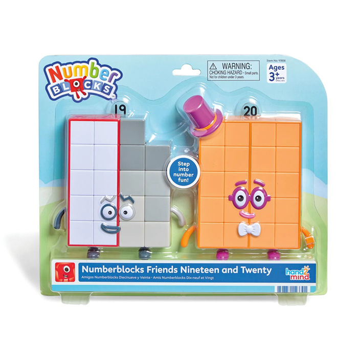 Numberblocks Friends Nineteen & Twenty Figure Pack Mainan Edukasi Angka Anak Koleksi Karakter Number