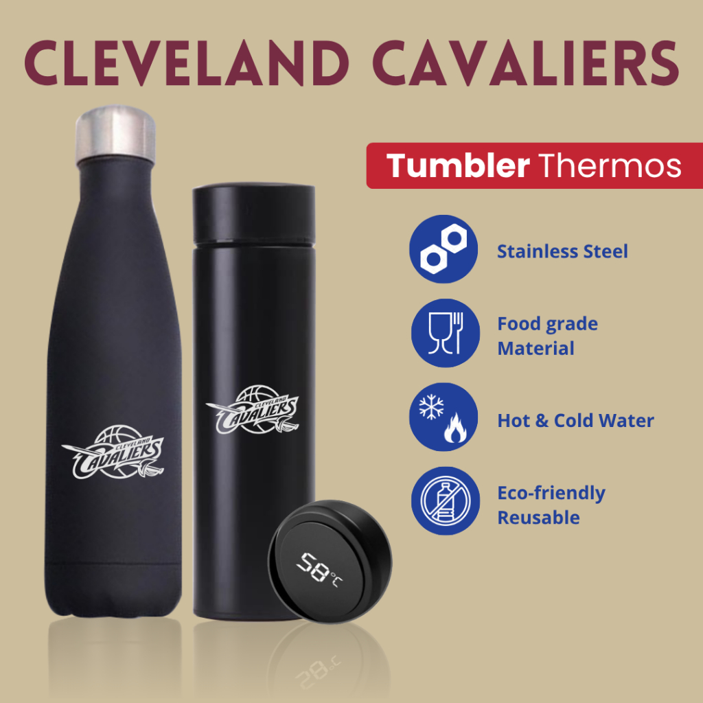CLEVELAND CAVALIERS - TUMBLER TERMOS CUSTOM DESAIN LOGO CLEVELAND CAVALIERS