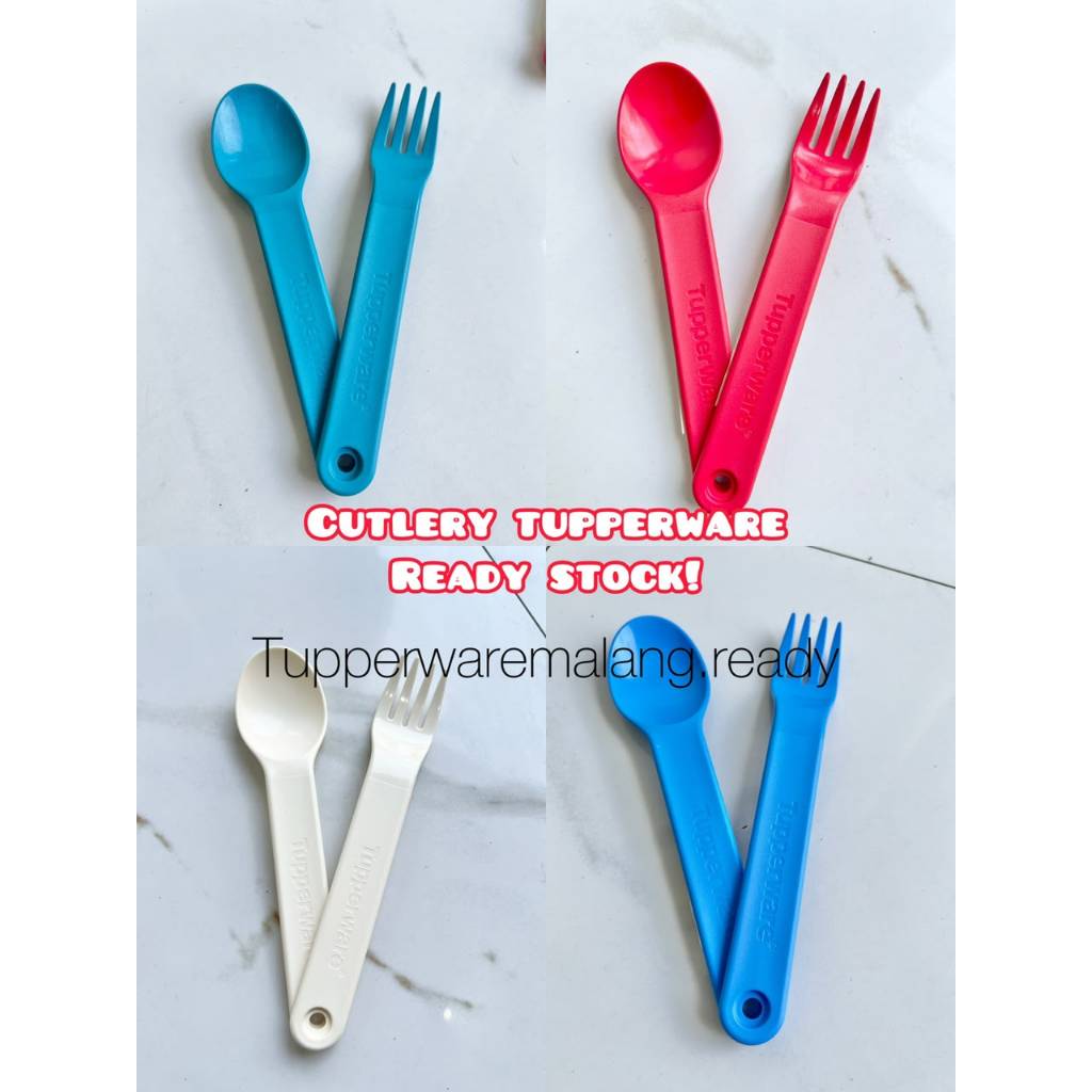 TEMPAT/ WADAH SENDOK GARPU SEDOTAN BRUSH TUPPERWARE ECO CUTLERY N STRAW MURAH