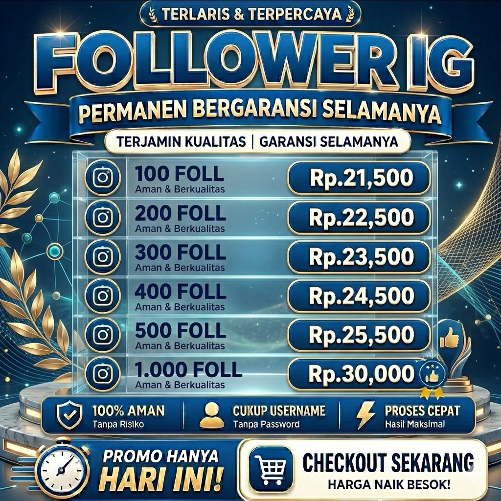 Jual Followers ig indonesia Aktif Real Asli Murah Permanen / Pengikut IG Indo Akun Utama Bergaransi 