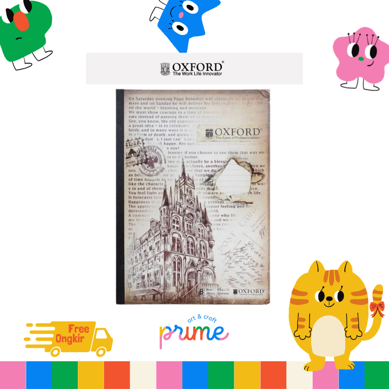 Oxford Buku Tulis Vintage Ukuran B5 - GNB B5 100 Lembar (Vintage)