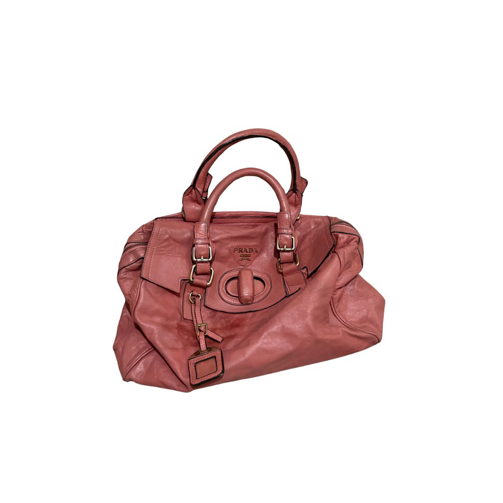 Preloved Prada Vintage Tote Balzip Lampo