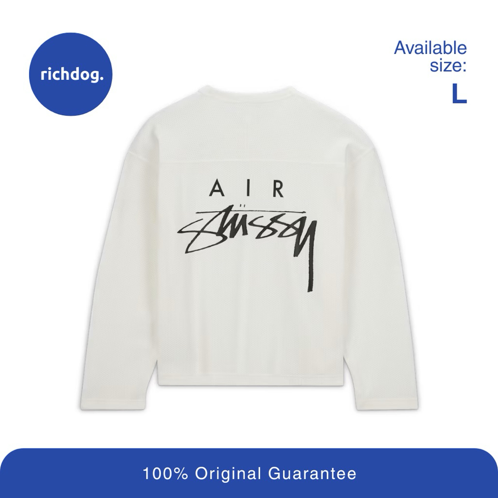 Nike x Stussy Long-Sleeve Mesh Jersey Top Sail