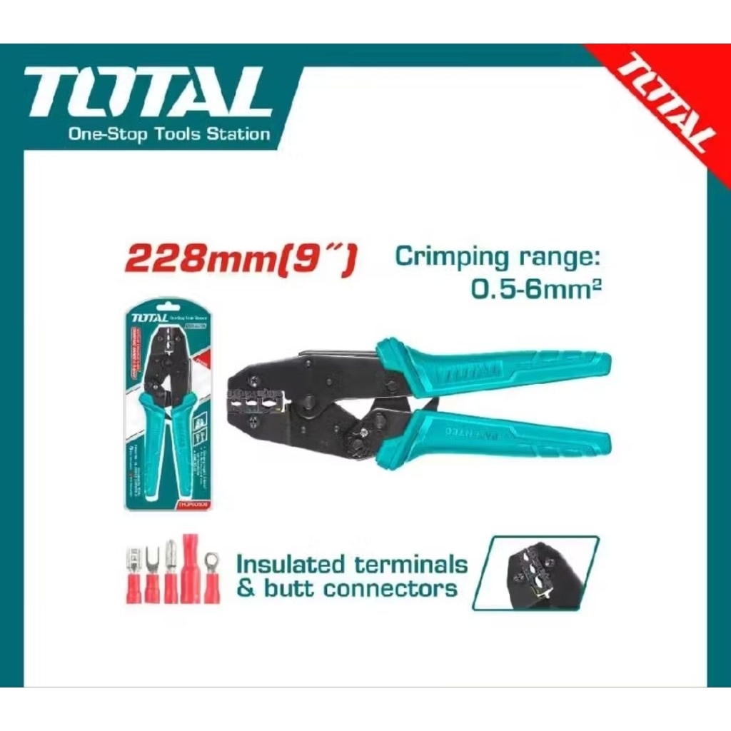 TOTAL Ratchet Crimping Plier