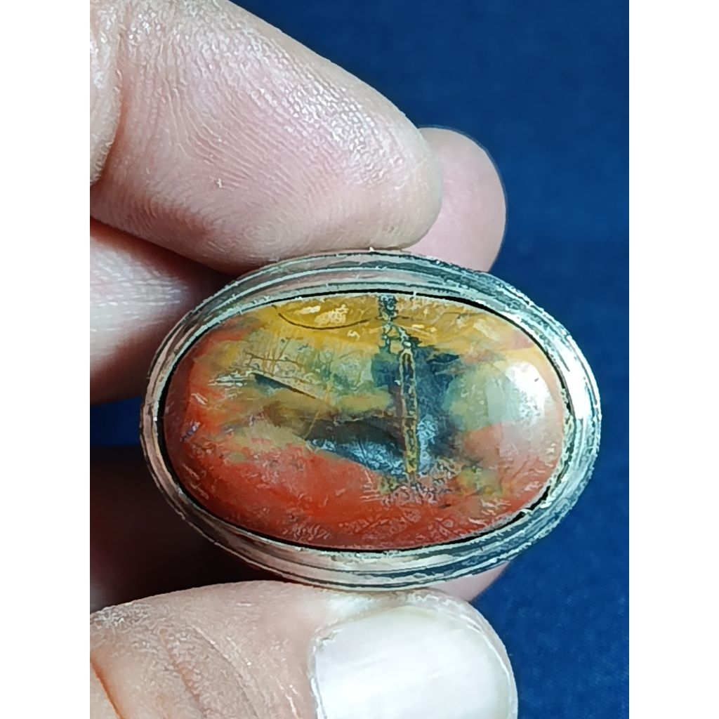Natural Jasper, WHITE SNAKE DEVIL / Batu Garut, SILUMAN ULAR PUTIH