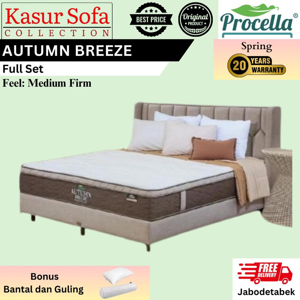 Full Set Procella Autumn Breeze Kasur/Matrass/Mattress/Springbed (Medium Firm)