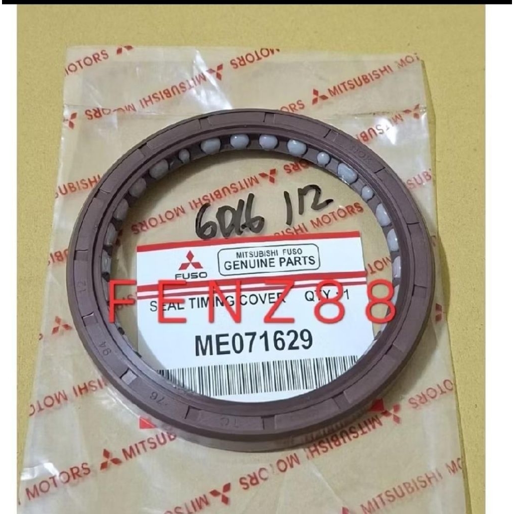 SEAL KRUK AS DEPAN SEAL TIMING COVER FUSO FIGTHER  6D16
