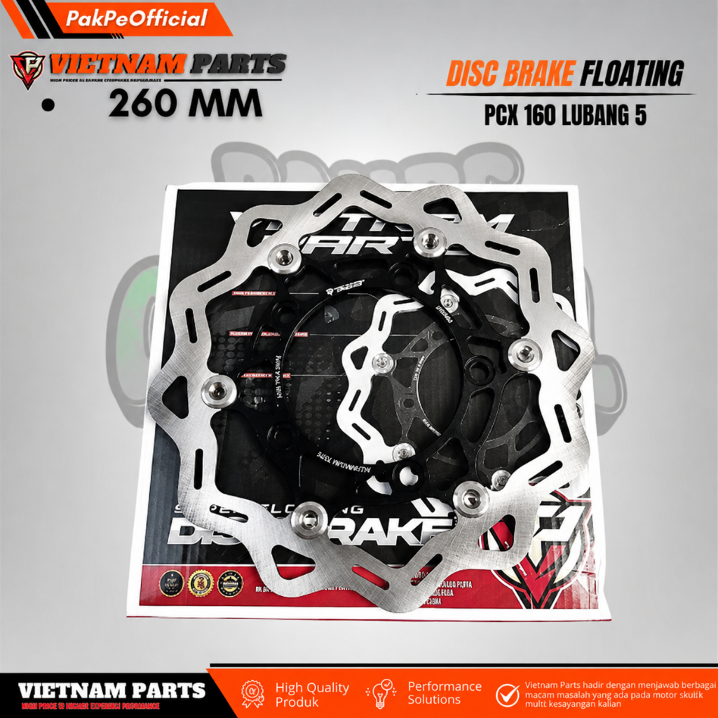 Disc Brake Floating Vietnam Parts Piringan Cakram 260mm Pcx 160 Lubang 5 Disc 260mm pcx 160