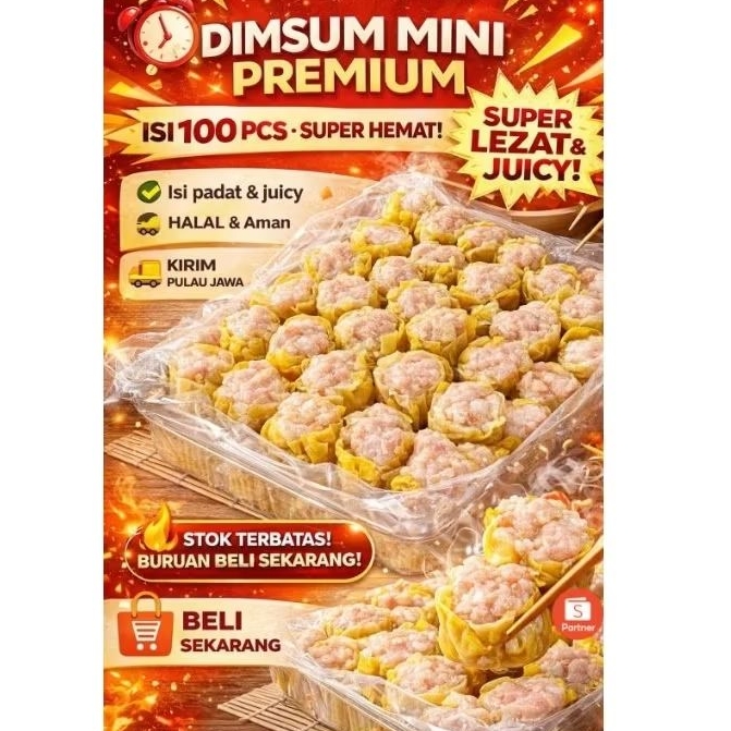 DIMSUM AYAM FULL DAGING ISI 100 PCS BISA COD 