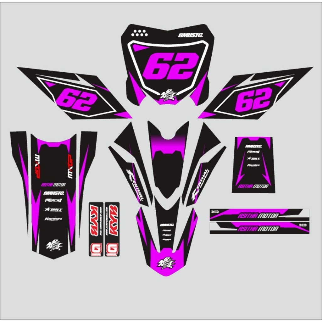 stiker motor ojek gabah / taksi