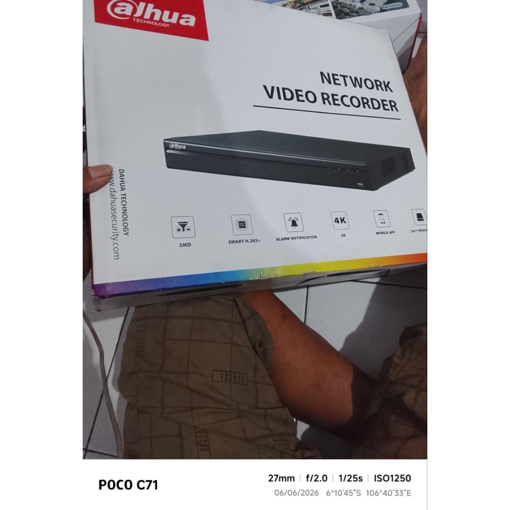 NVR DAHUA 8 CHANNEL 4K DHI-NVR4208-4KS3